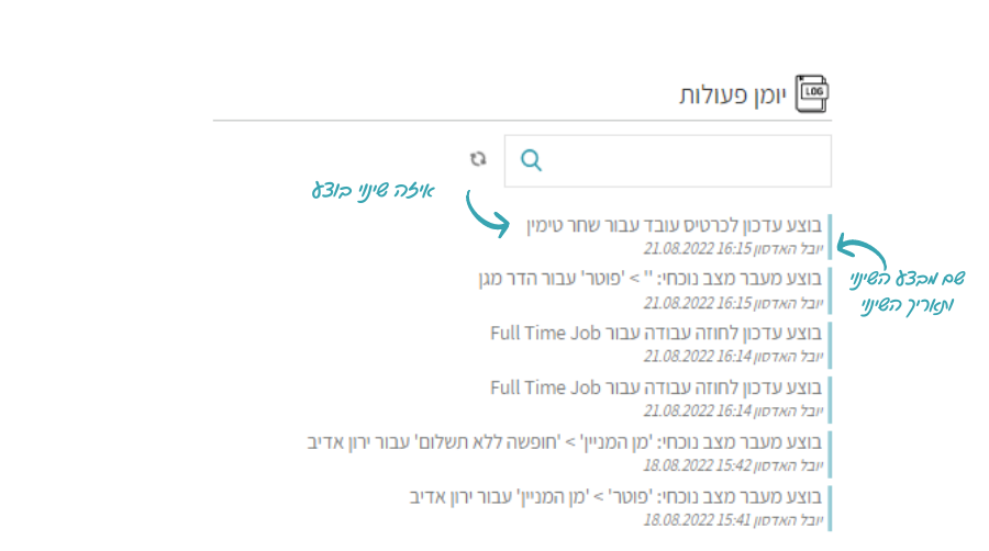 יומן פעילות